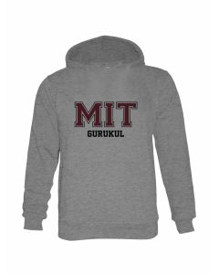 MIT GURUKUL Grey Melange Hoodie